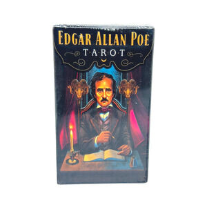 New - Edgar Allen Poe Tarot Mini 78 Card Deck & QR Guidebook New-Sealed Package